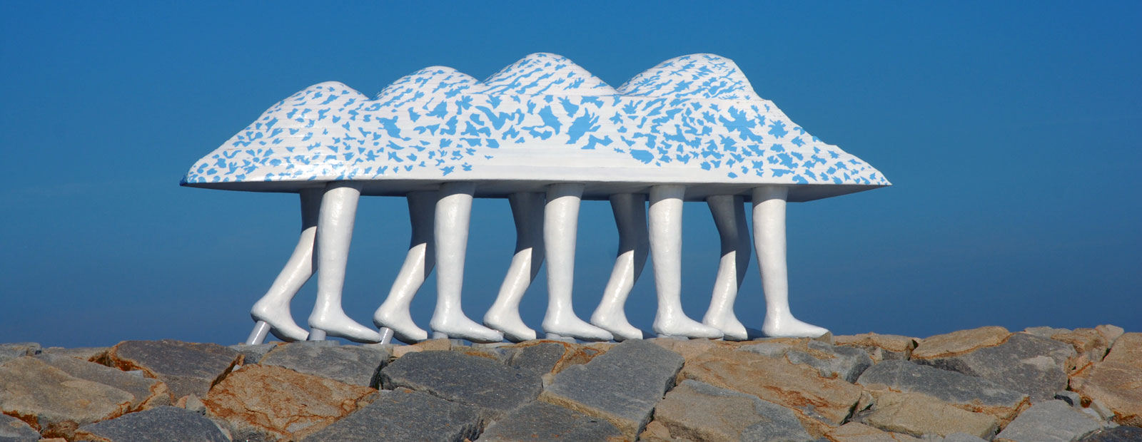 Konstverk av Keisuke Yamaguchi på ön Ogijima