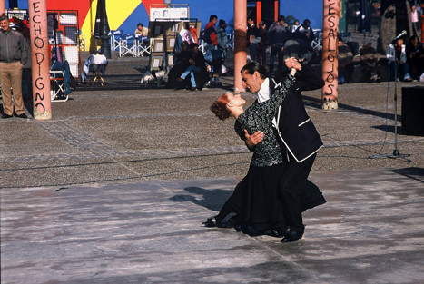 Tangouppvisning i Buenos Aires