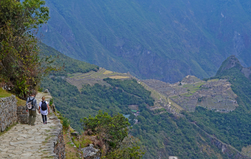 Vägen ner Machu Picchu inkaled
