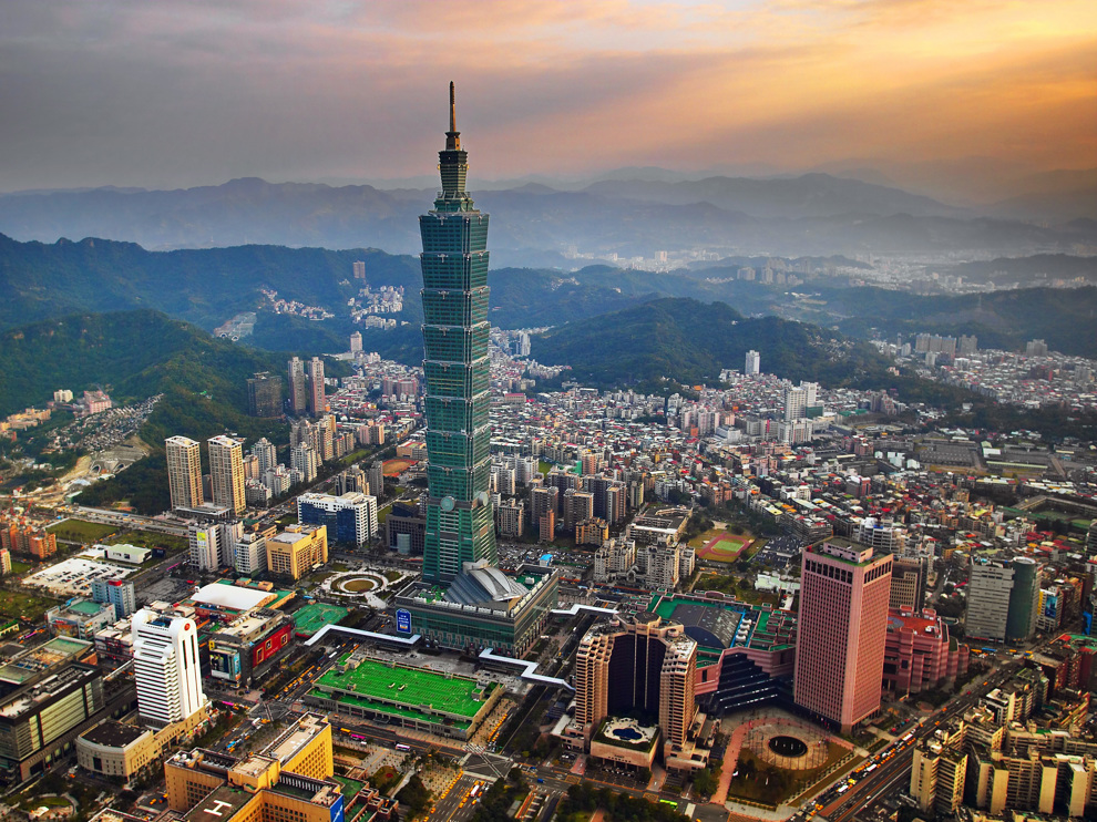 Utsikt över Taipei