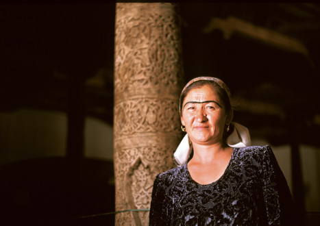 Kvinna i Bukhara