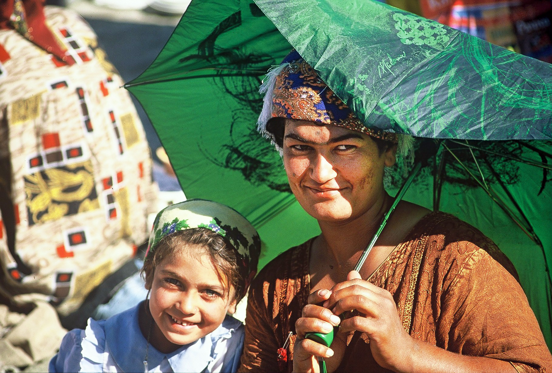 Mor och dotter i Tasjkent