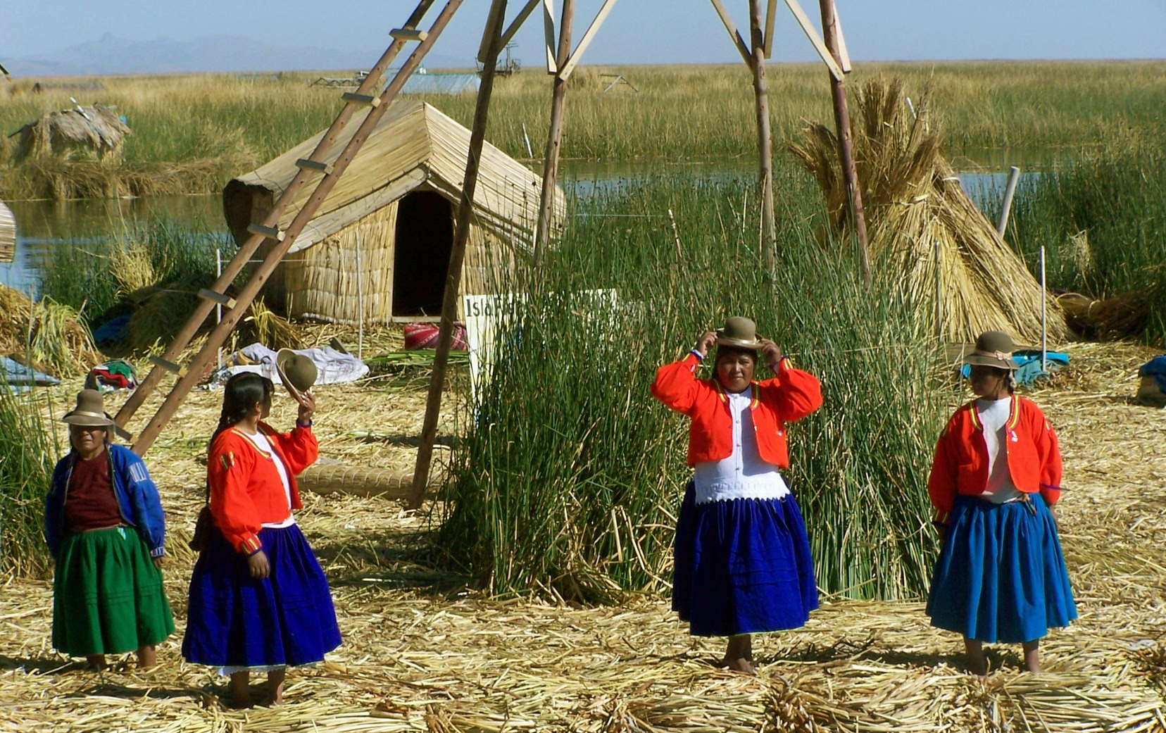 Uros Titicacasjön Peru
