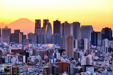 Solnedgång Tokyo