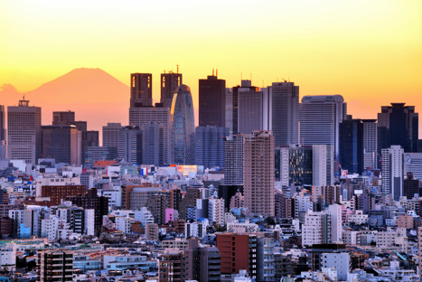 Solnedgång Tokyo
