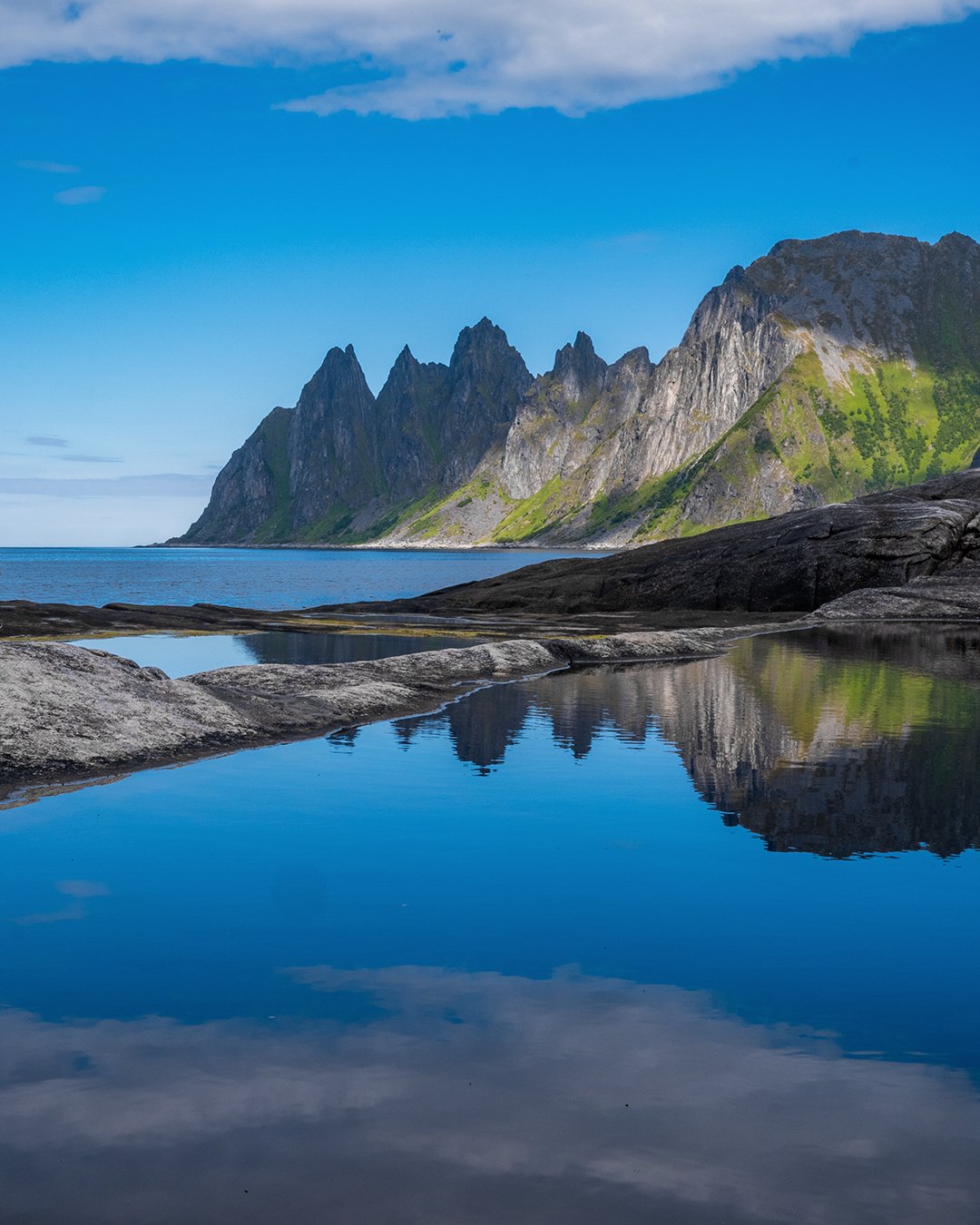Vackert landskap på Senja