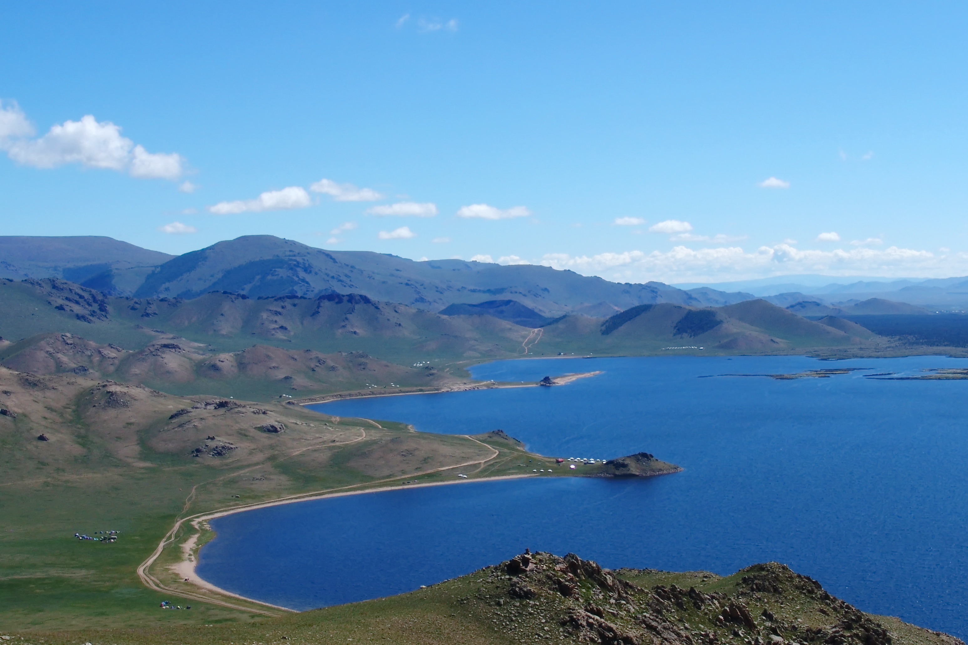 Vulkansjön Terkhiin Tsagaan