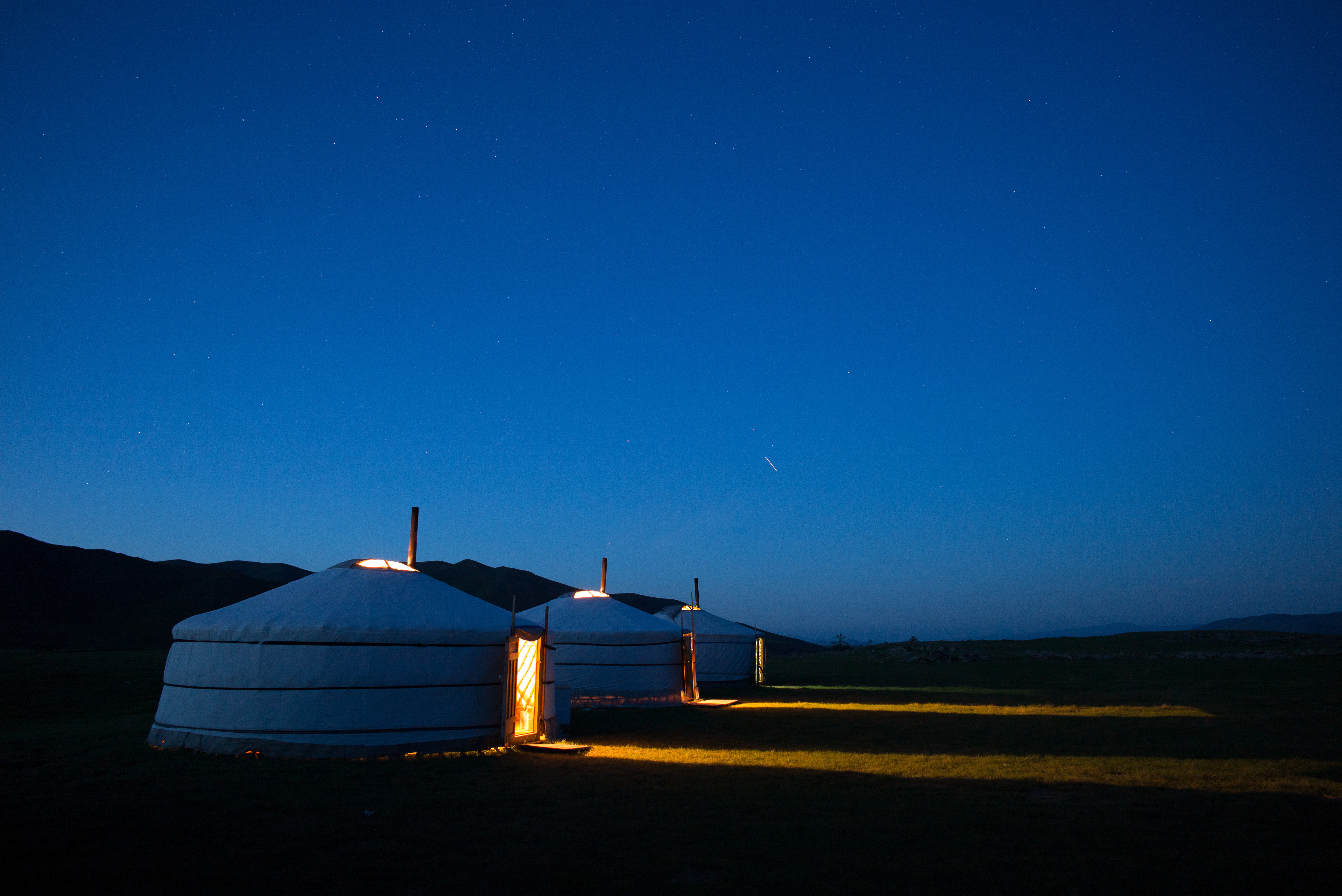 Vackert upplysta ger