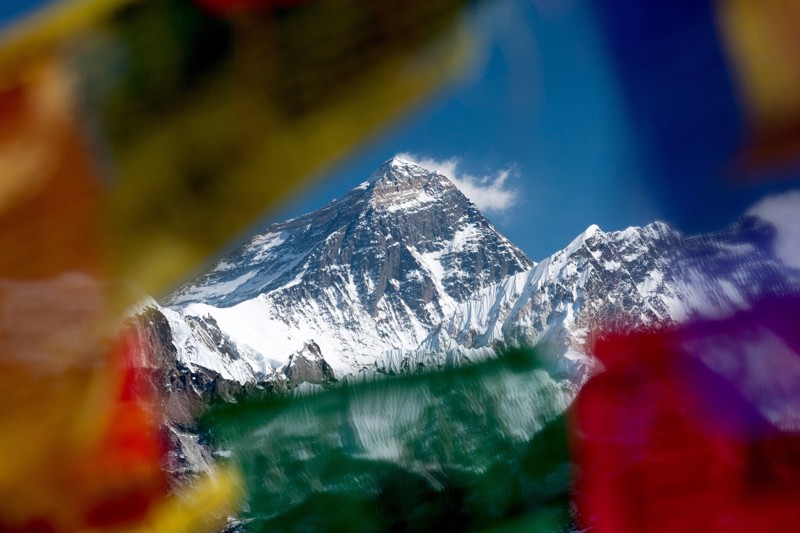 Mt Everest från Rongphuk