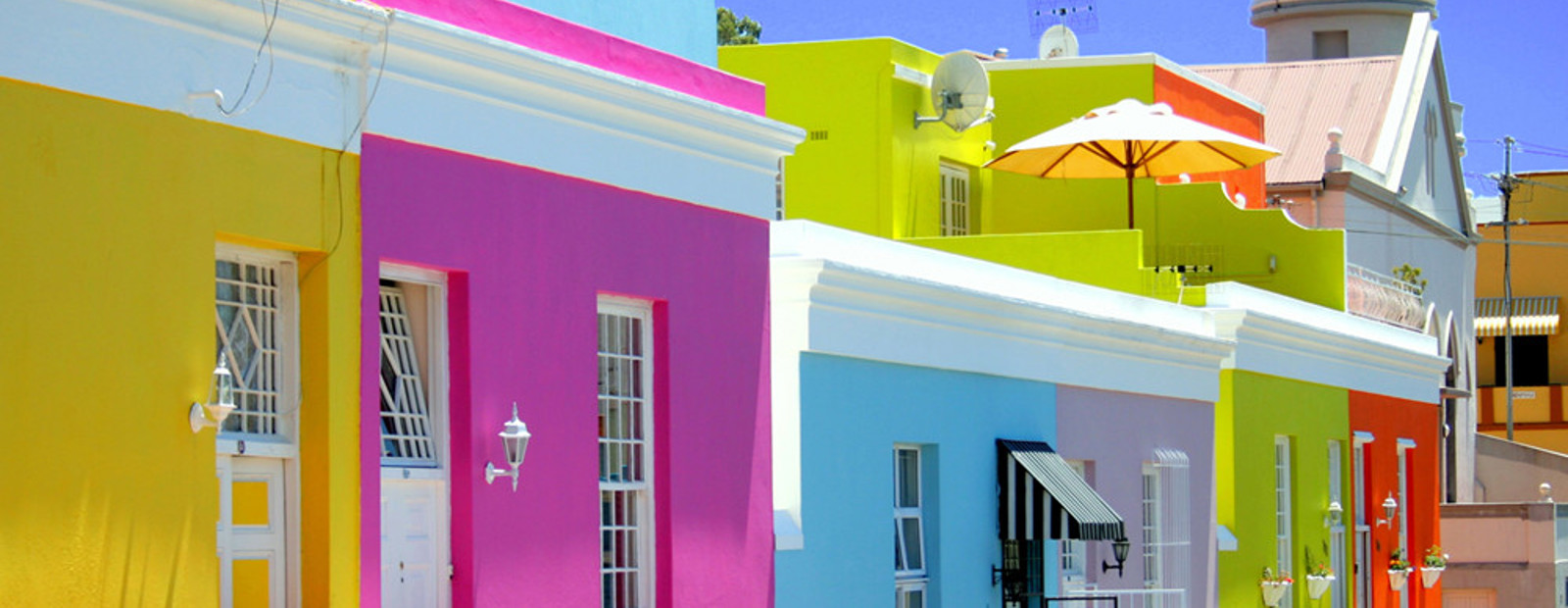 Färgstarka stadsdelen Bo-Kaap i Kapstaden