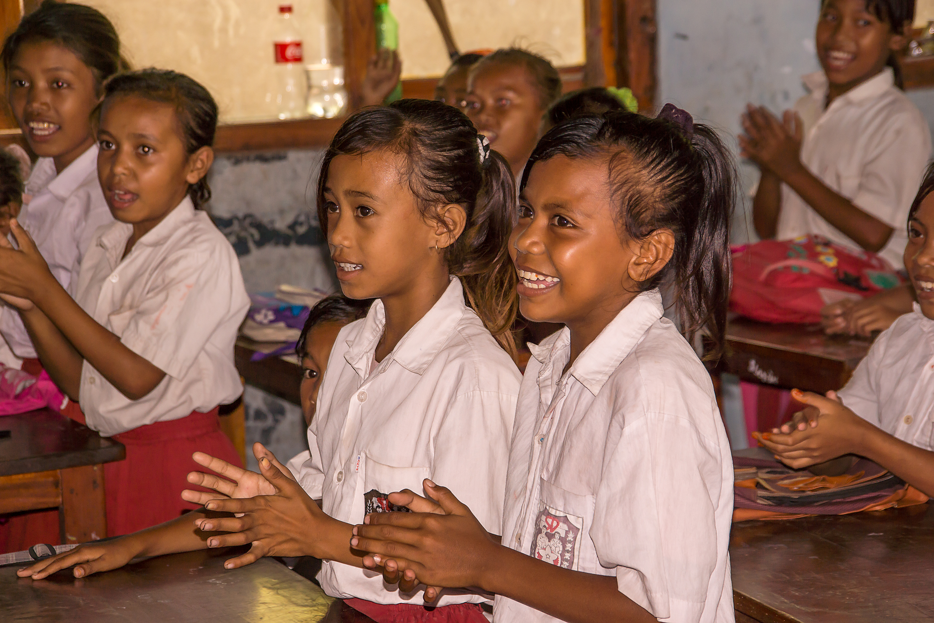 Skolklass Indonesien