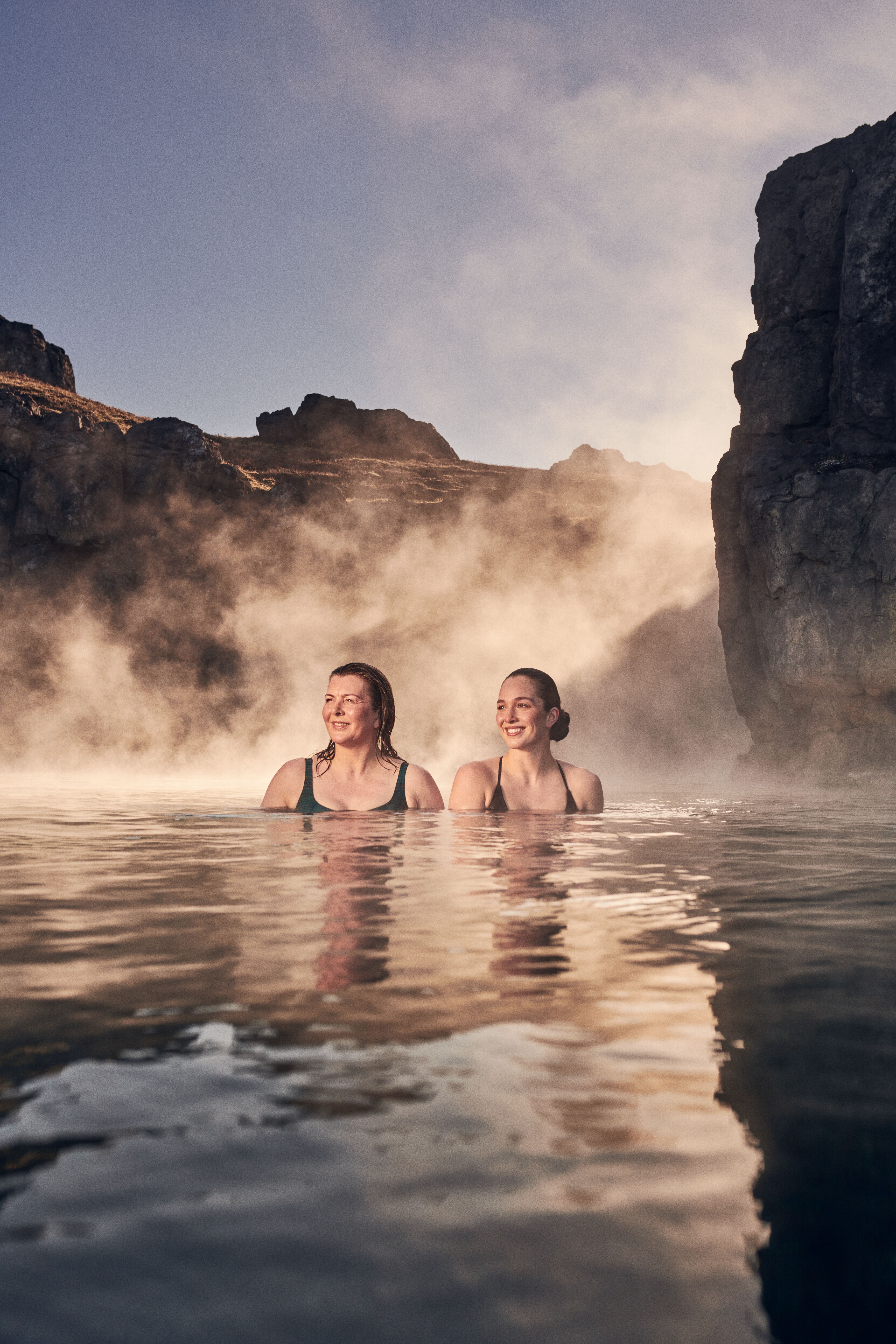 På bilden ser vi Sky Lagoon på Island