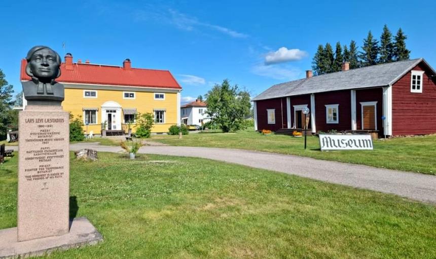 På bilden ser vi Laestadiusmuseet i Pajala