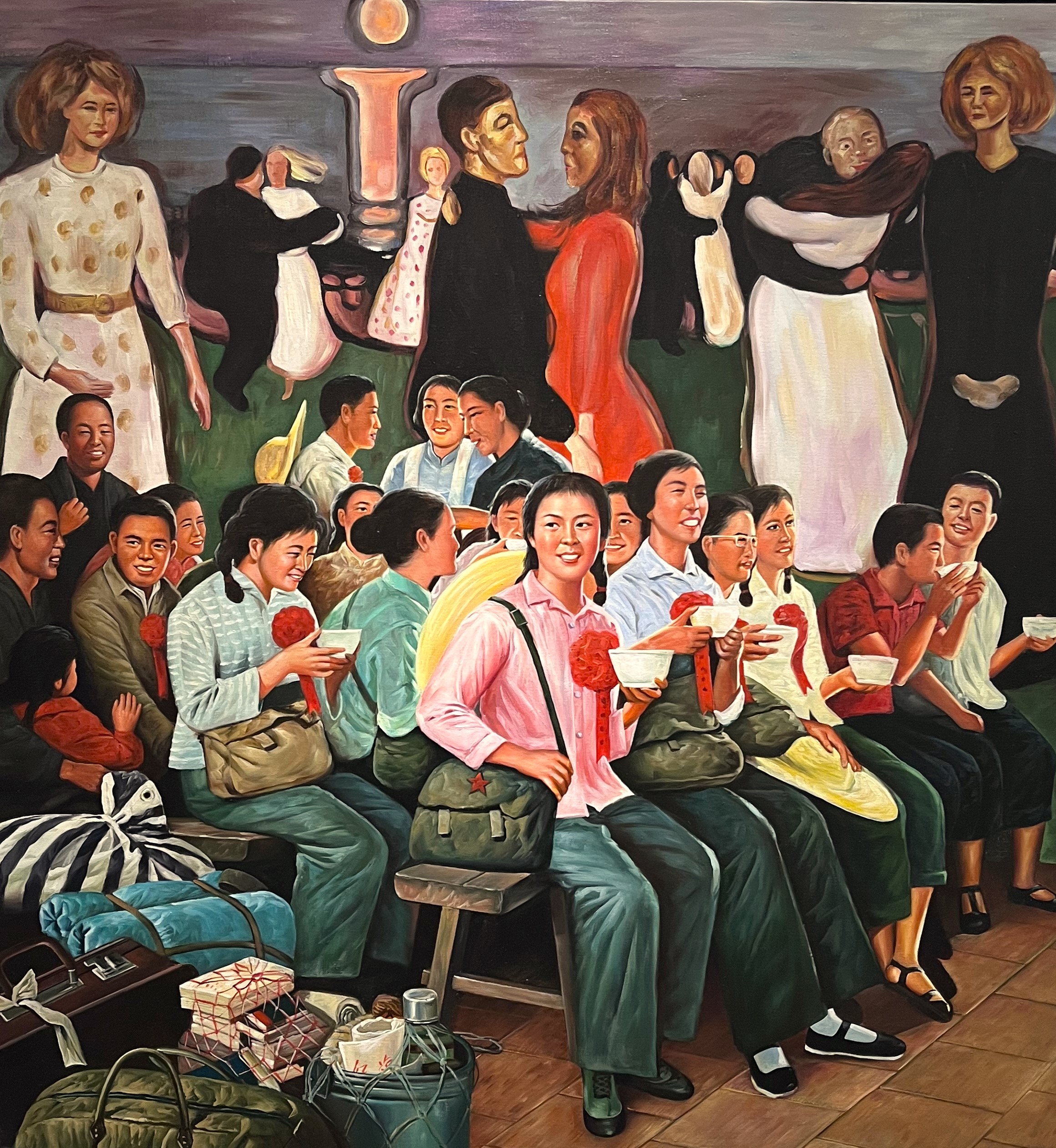 På bilden ser vi en tavla av Erro - popkonstnär från Island